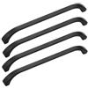 BOZONLI Maniglie per Mobili da Cucina, 4 Pezzi Maniglia in Lega di Zinco per Armadio da Cucina Guardaroba, Distanza Fori 160 mm (Nero)