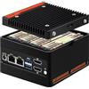 PeeliCeeli 4 Bay NAS Mini PC N150, 4 NVMe Micro NAS Server Desktop Computer, Dual 2.5GbE i226V Small Network Attached Storage with USB3.2, Support WiFi7, Barebone (NO RAM/SSD/OS)