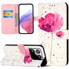 Generic Custodia per Xiaomi 15T Flip Cover Caso in PU Pelle Colorato Portafoglio Custodia Supporto Stand Chiusura Magnetica Cover per Xiaomi 15T, Un fiore