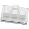 BGGG 4 tasti Mini Tastiera Tasti Freccia Su, Giù, Sinistra, Destra WASD FAI DA TE Scorciatoie Personalizzate USB Tastiera Meccanica
