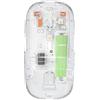 Quystetes Mouse fili trasparente 2.4G USB Bluetooth ricaricabile ergonomico mouse da gioco per PC Laptop Desktop Dual-mode mute