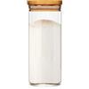 bambuswald© Barattolo con Coperchio Ermetico in 100% Bambù Ecologico, Vasetto di Vetro Ideale per Spezie, Erbe Aromatiche, Caffè, Tè, Provviste, Müsli, Pasta, Lavabile in Lavastoviglie, 300 ml