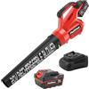 PULITUO Aspiratore Foglie, Soffiatore Elettrico 20V con Batteria e Caricatore, Soffia Foglie con Velocità Variabile, Portatile a Mano per Soffiare Foglie, Polvere, Cortile, Lavori in Casa