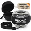 PROAX® Gyroball Giroscopica per Allenamento Polso e Avambraccio | Avvio Automatico Senza Cordino | Palla da Polso Antistress con Custodia, Cinturino e Manuale