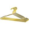 Nature Smile Grucce appendiabiti in metallo dorato lucido, 43 cm, confezione da 10, colore: oro