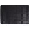 Villa d'Este Home Tivoli 1996 Set 6 Tovaglietta nera intrecciata in PVC 30x44 cm, Horeca Black