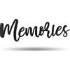 Vivegate Memories Wall Decor Metal Art Piece - 43,2 x 12,7 cm Memories Family Wall Sign Metal Cut Out Signs from Durable Powder coated metal metal perfect for Travel Signs for Home Decor Signs