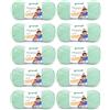 Gründl Happy Uni (Filato per Maglieria e Uncinetto con Carattere Simile alla Lana in 100% poliacrilico, Anti-Pilling, 100 g / 250 m, Dimensioni dell'ago: 4-5, 10 x 100 g), Mint