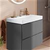 hansgrohe LivaFine lavabo sospeso, con 1 foro rubinetteria La: 80 P: 48 cm, 61191450, LivaFine bianco [Lavabi > Lavabi Sospesi]