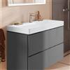 hansgrohe LivaFine lavabo sospeso, con 1 foro rubinetteria La: 100 P: 48 cm, 61192450, LivaFine bianco [Lavabi > Lavabi Sospesi]