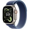 APPLE Watch Ultra 3 GPS + Cellular, Cassa in titanio naturale (49 mm) con Trail Loop blu/blu acceso - S/M