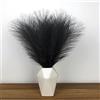 Larber 20 Pezzi Pampas Decorative Artificiale,18 /46cm Erba Della Pampas Piccole e Soffice,Piume Decorative per Vaso,Soggiorno, Camera da Letto, Matrimonio,Arredamento Boho ( Nero)