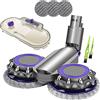 Italdos Spazzola Lavapavimento compatibile per Dyson V6 DC58 DC59 DC61 DC62 Mocio Mop Motorizzata Lava Lucidatura Pavimento Marmo Parquet compreso Panno in Microfibra e Serbatoio per Acqua