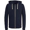 Generisch Felpa con cappuccio da uomo e da trekking, felpa da uomo per attività all'aria aperta, traspirante, comoda felpa da corsa, felpa sportiva con cerniera, felpa a maniche lunghe, con cappuccio, Blu, 3XL