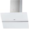 WOLKENSTEIN W S4-90A++WTZ - Cappa inclinata, cappa aspirante a parete, aria di scarico, vetro bianco, larghezza 90 cm, flusso d'aria 558 m³/h