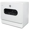MEDION Mini Dishwasher DWT51 (lavastoviglie da tavolo con pannello di controllo a sfioramento, funzione secchio, 5 coperti, funziona con/senza collegamento all'acqua, 7 programmi di pulizia