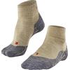 FALKE TK5 Wander Short W SSO lana filo funzionale sottili antivesciche 1 paio, Calzini da escursionismo Donna, Beige (Nature Melange 4100), 35-36