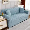 OKJK Copridivano Jacquard in Peluche per Divano in Pelle, Copri Divano all-Inclusive per Soggiorno, Applicare su copridivano angolare, Morbida con Antiscivolo. (Haze Blue,Medium(145-185cm))