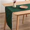 GAMUSI Runner da tavola Natale Jacquard filo dorato Tavolo da pranzo cucina decorazione natalizia 45 x 135 cm colore verde