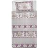 PENSIERI DELICATI Parure Copripiumino Singolo 100% Cotone, Completo di Sacco 150x200cm e 1 Federa 52x82cm, Made in Italy, Copripiumino Lavabile In Lavatrice A 40°, Fantasia Peluche Rosa