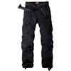 Raroauf Pantaloni da Lavoro da Donna, in Cotone, Stile Militare, Stile Militare, con 8 Tasche - Nero - 40