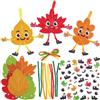 Baker Ross FN585 Kit decorativi Leaf Mix & Match - Confezione da 8, set creativi per l'autunno, divertenti decorazioni stagionali