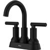 Pfister Capistrano LF048CSOSDB - Rubinetto per lavabo da bagno, 10 cm, 2 maniglie, 3 fori, finitura nera opaca Spot Defense