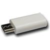 System-S Adattatore USB 3.1 tipo C femmina a 2.0 Micro B maschio in bianco