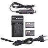 DSTE 2-pacco LI-60B Batteria + Caricabatteria Compatibile per Olympus FE-370 Pentax D-LI78 Optio L50 M50 M60 S1 V20 W60 W80 Coolpix S550 S560