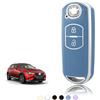TOOMUME Cover Chiave TPU, Custodia Chiave Adatto per Mazda 2/3/6 M2 M3 M6 CX-3 CX-4 CX-5 CX-7 CX-8 CX-9 CX-30 CX-60 MX-5 MX-30 Atenza Axela, Copri Chiavi Guscio Chiave Auto Telecomando - Smart Key
