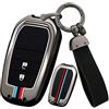 KUNIO Custodia per chiave adatta per Toyota Yaris Cross Yaris Hybrid Rav4 Aygo GR 2020 2021 2022 2023 Cassa in metallo Keyless Chiave Cover Protezione Portachiavi 2 Tasti B Nero