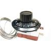 Riloer Radiatore di raffreddamento del termostato capillare universale Riloer 12V, interruttore di tempra del regolatore di temperatura TS-120SR a 3 pin con sensore di sonda di temperatura inossidabile