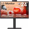 LG MONITOR 23,8 LED IPS 100Hz 16:9 FHD 5ms 250 CDM, WEBCAM, PIVOT, USB-C DOCK, DP/HDMI, MULTIMEDIALE