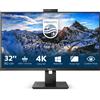 PHILIPS MON 32 IPS 4K WEBCAM MIC. HDMI DP 329P1H/00 USB C 3.1 PIVOT REG ALTE