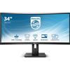 PHILIPS MONITOR CURVO 34 VA 21:9 WQHD 5MS 300CDM, DP/HDMI, USB-C, ALTEZZA, MULTIMEDIALE