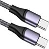 elzle Cavo USB C,65W Cavo Type C,Cavo USBC USB C,Cavo USB Type-C Ricarica Rapida per MacBook,MacBook Pro,ChromeBook Pixel,iPad Pro 2021/2020/2018,Samsung Galaxy S21/S20,Huawei P30 ecc,Nylon,2m
