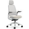 Steelcase Sedia da ufficio ergonomica Steelcase Series 1 con supporto lombare LiveBack, braccioli 4D, poggiatesta regolabile Beige; Prodotto in Europa