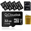 Cloudisk 5Pack 32GB Micro SD Card 32 GB MicroSD Memory Card Class10 con SDAdapter + lettore di schede, vendita in serie 5pcs