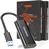 DriverGenius ViewX Adattatore USB3.0 a HDMI, Convertitore Video/Audio 1080p, Scheda Grafica Esterna USB per Lavoro d'ufficio e analisi dei dati, Windows 11 e macOS 15【2 Pezzo/Pacchetto】