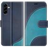 BoxTii Cover per Samsung Galaxy A56 5G, Custodia in PU Pelle Portafoglio, Magnetica Flip Cover a Libro con Slot per Schede per Galaxy A56 5G, Blu
