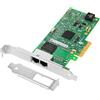 Euqvos per Intel I350-T2 Ethernet Network Server Adapter I350AM2 Chip, 1 Gbit PCIe 2.1 x4, doppia porta RJ45 Ethernet LAN 10/100/1000Mbps Scheda di rete