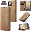 owlhold Cover iPhone 14 Pro Max Custodia iPhone 14 Pro Max Magnetica Portafoglio Flip[Antiurtoo][Cavalletto][Carta Fessura] Cover Pelle per iPhone 14 Pro Max - Marrone