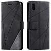 SONWO Cover per Xiaomi Redmi 7A, Flip Caso in PU Pelle Case Cover Portafoglio Custodia per Xiaomi Redmi 7A, [Kickstand] [Slot per Schede], Nero