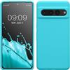 kwmobile Cover per Google Pixel 7 Pro Custodia - Back Case per Smartphone in Silicone TPU - Protezione Gommata - ghiaccio freddo
