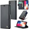 Rerzoiro Cover per iPhone X/iPhone XS Custodia Portafoglio [Blocco RFID] Premium Pelle PU Wallet Case Flip Libro con Porta Carte Slot Supporto Flip Case per iPhone X/XS, Nero