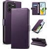 Yunubeyii Cover Libro per Honor 200 Smart - [Blocco RFID] Luxury PU Leather Portafoglio Card Holder Magnetic Phone Custodia con Kickstand, Cover Protettiva Antiurto, Viola