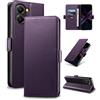 Yunubeyii Cover Libro per Xiaomi Poco X7 Pro - [Blocco RFID] Luxury PU Leather Portafoglio Card Holder Magnetic Phone Custodia con Kickstand, Cover Protettiva Antiurto, Viola