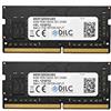DILC IPERMERCATO ONLINE DILC, RAM DDR4 SODIMM 8GB, 2 Memorie RAM per Pc Portatile, 2400Mhz, PC4-19200 (260 Pin), Single Rank, Compatibili con Computer Portatili/Notebook o Mini Pc con Slot SODIMM, Garantite a Vita, 2 Pezzi