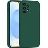 Mixroom - Cover Custodia Case per Samsung Galaxy A32 4G Protezione Fotocamera in Silicone TPU Morbido Opaco Bordi Piatti Colore Verde Foglia