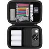 Supmay Bambini Cassa fotocamera Compatibile con ASTGMI per HiMont per TIATUA per CalineGam per Aissom per MYSTILUCK Macchina Fotocamera Istantanea, Stampa sacchetto di archiviazione carta, Nero